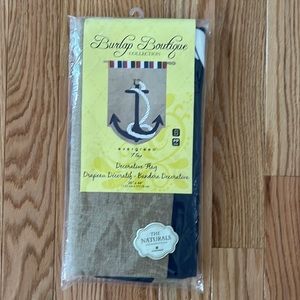 Burlap anchor flag